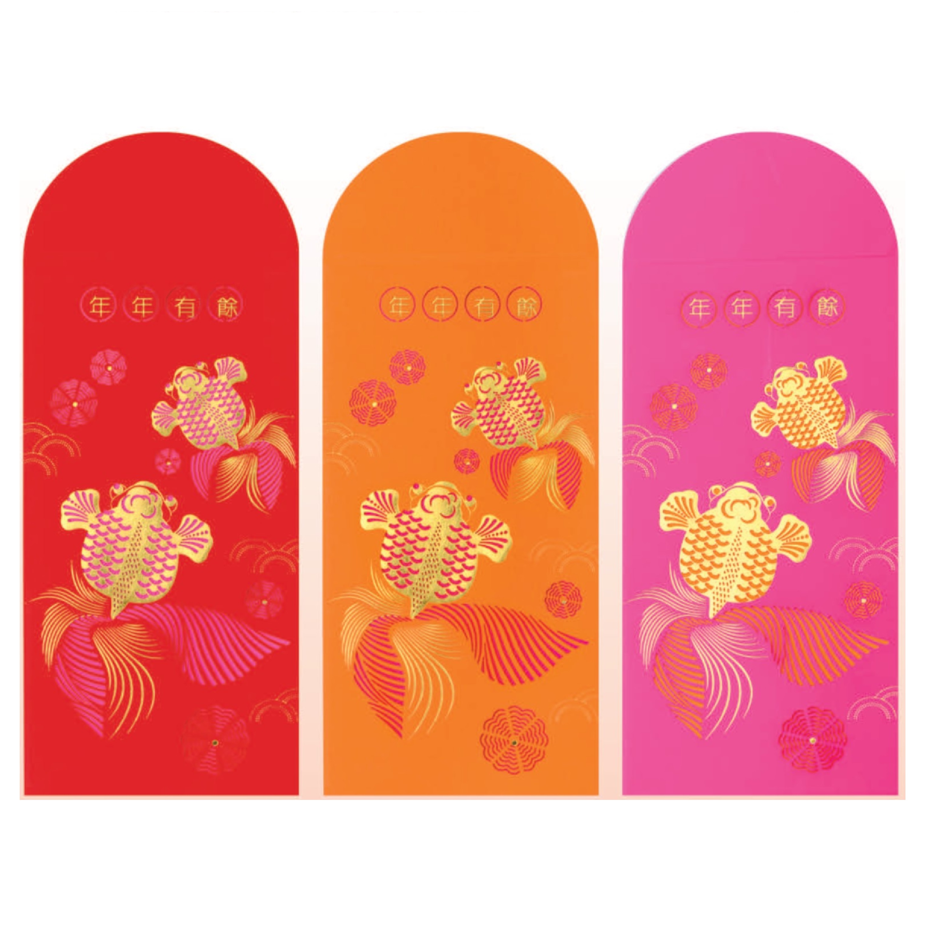 3 in 1 Laser Cut Red Packet